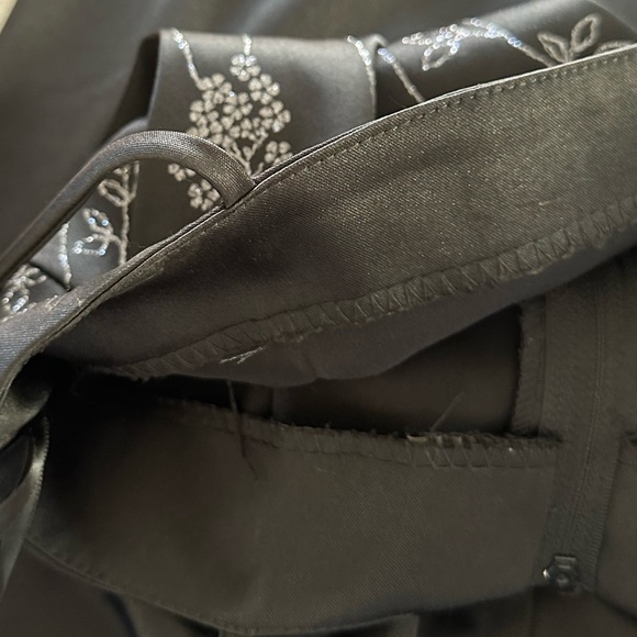 Vintage 90s Y2K Homecoming Dress Black Sparkle Prom Formal Sz XS Whimsygoth - Picture 11 of 11